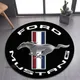 Mustang Auto Logo gedruckt runden Teppich schöne Teppich Teppiche für Schlafzimmer rutsch feste Tür