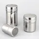 Stainless Steel Spice Pepper Shakers Chocolate Shaker Lid Sugar Bowl Cocoa Container Powder Coffee