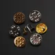 50sets/lot Metal Pin Backs Brooch Pin Base Butterfly Clasps Gold Nail Tie Squeeze Badge Holder