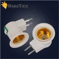 E27 Socket Lamp Bulb Holder Light Socket With Switch EU/US Plug Lamp Holder Energy Saving LED Table