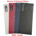 Gorilla Glass For Sony Xperia 5 100% Original Brand New Battery Cover Rear Back Door Housing Case