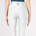 White Horse Riding Pants Women Full Seat Silicone Competition Equestrian Breeches Anti-pilling