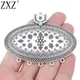 ZXZ 2pcs Tibetan Silver Large Tribal Boho Connector Charms Pendants for Necklace Jewelry Making