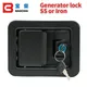 Silent Generator Set Door Iron Pannel Lock 141*109MM