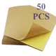 50 Sheets/package A4 Dark Light Brown Kraft Paper Carton Color Sticker Sticker Inkjet Laser