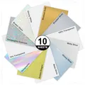 10 Sheets A4 Glossy White Printable Vinyl Sticker Paper Waterproof Self-adhesive Transparent Gold