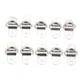 10 Pcs Metall Flache Nahtlose D Ring Haken D Taste Halb Runde Schnalle Boote Bekleidungs Taschen