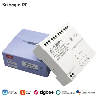 Zigbee Tuya Ewelink Smart Switch Modul 1/2/4 Kanäle 7-32V 85-250V Relais RF433 Fernbedienung Funktioniert mit Alexa Zigbee Hub