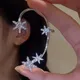 Glanz Kristall Schneeflocke Ohr Clip Ohr Manschette für Frauen Mädchen Trendy Schmetterling Clip