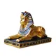 Ägyptische Sphinx Statue Figur Skulptur Dekoration Harz Ägypten Decor Alte Pharao Figur Mythologie