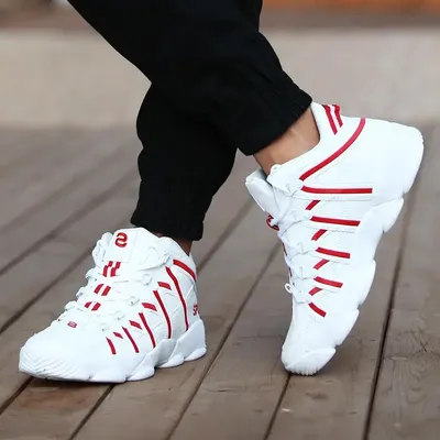 Large Size PU Leather Men's Running Shoes Men's White Sports Shoes Women Sport Shoes for Men