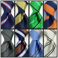 Colorful Striped Classic Size Tie Paisley Black Ties for Men Silk Butterfly Wedding Party Neckties