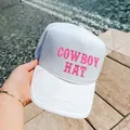 Cowboyhut Trucker Hut bestickt lässig Baseball Cap Party Frauen Hut Gruppe Hüte