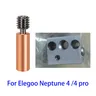 For Elegoo Neptune 4 Heated Block For Elegoo Neptune 4 pro Bimetal Heatbreak Throat