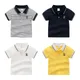 Sommer Einfarbig Jungen Shirts Baumwolle Kinder Polo T-shirts Kleinkind Tops Tees Qualität kinder