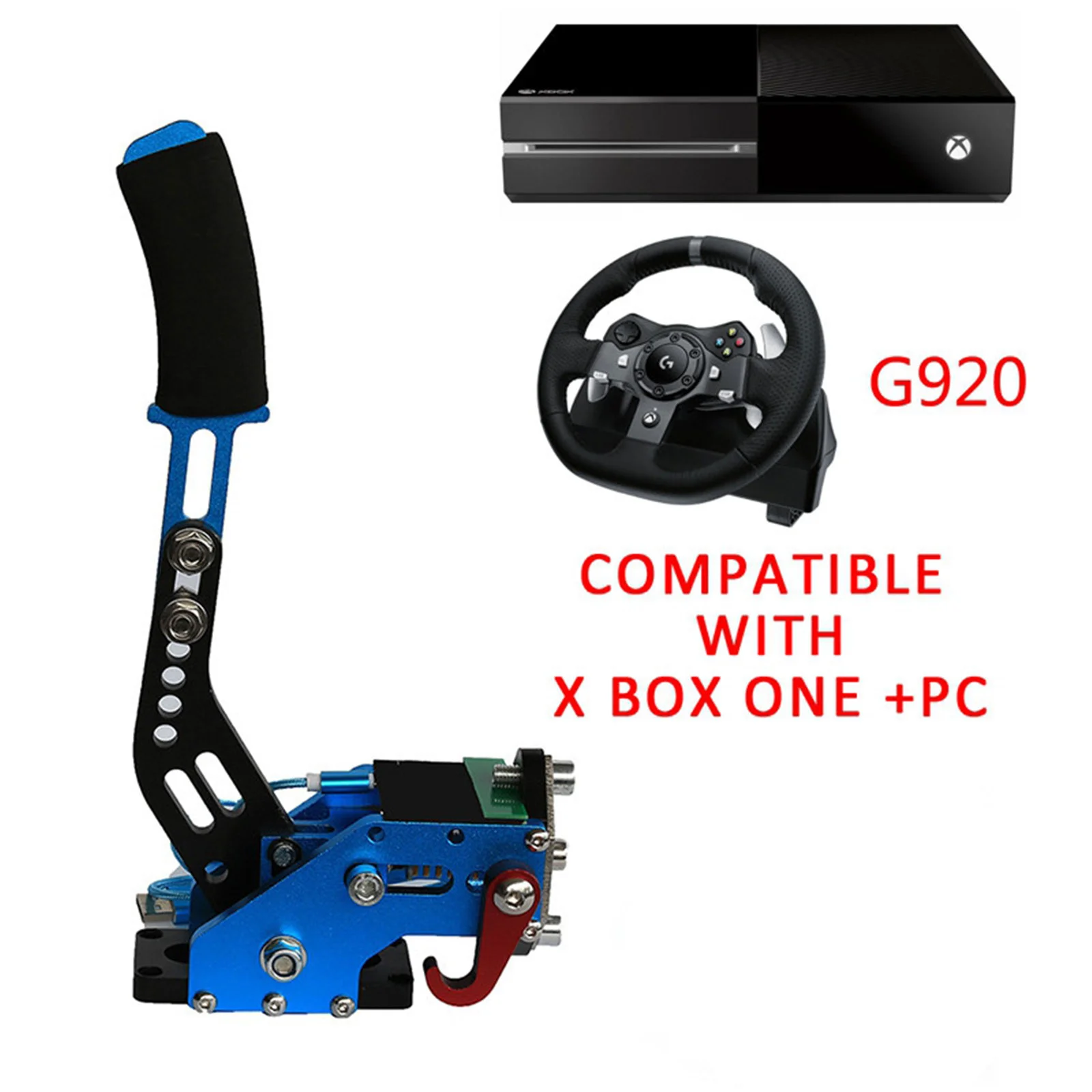 XBOX/PS4 PS5 PC USB Handbremse für SIM Auto Racing Spiele Logitech G29 Stahl & Aluminium RALLY einstellbar für PC Windows Image