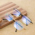 Neue Unisex Progressive Multifokale Lesebrille Titan Rahmen Metall Presbyopie Brillen Bifocal Anti