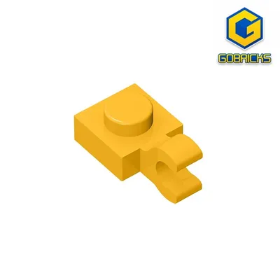 Gobricks 10 Stücke MOC Teile 61252 1x1 einseitige Längsspannplatte ldd61252 6019 Universal Für Image