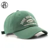 FS 2025 marke Beige Grün Baseball Caps Für Männer Sommer Straße Brief Frauen Hut Baumwolle Snapback Hip Hop Cap Gorras Para hombres