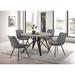 Coaster Furniture Neil 5-piece Round Dining Set Concrete and Grey