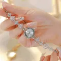 Neue Luxus Damen uhr Gold Silber kleines Armband Quarz Armbanduhren Mode Frau Uhr Handgelenk