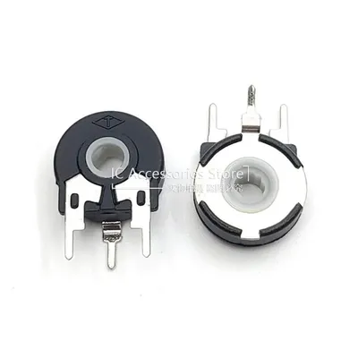 10PCS PT15 Vertikale Potentiometer B1K 2K 5K 10K 20K 47K 50K 100K 500K 1M Elliptische Loch Einstellbare Widerstand Durchmesser 15MM 3Pin Image