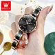 Olevs 5872 Luxus Top Marke Uhr für Frauen wasserdichte leuchtende Original Quarz Damen Armbanduhr