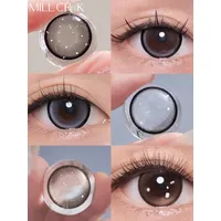 Mill Creek 1 Paar Kontaktlinsen für Augen mit Grad Myopie Linsen Kosmetik schwarze Kontaktlinsen