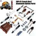 Aluminium Schock/Stoßstange/Wheelie Bar/Chassis Kit für Tamiya CW-01 Mittagessen Box Mitternacht