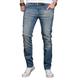 Slim-fit-Jeans ALESSANDRO SALVARINI "ASLuca" Gr. W33 L34, Länge 34, blau (as041) Herren Jeans Slim Fit