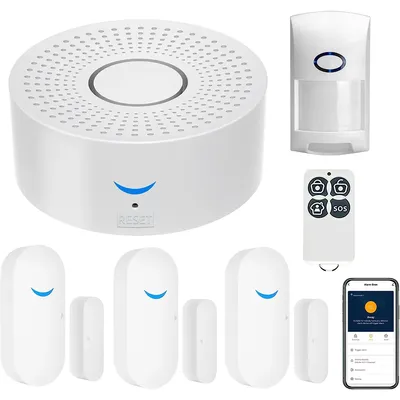 Tuya Wifi Smart Home Alarm System 433 mhz Einbrecher Sicherheit Schutz Alarm Sirene Smart Leben App Steuerung Wireless Home Alarm kits