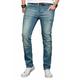 Slim-fit-Jeans ALESSANDRO SALVARINI "ASLuca" Gr. W34 L34, Länge 34, blau (as043) Herren Jeans Slim Fit