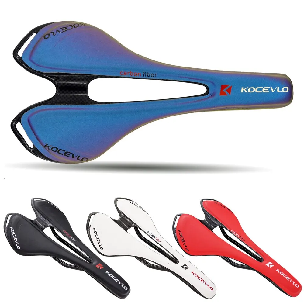 Kocevlo carbon sattel t800 carbon faser + leder faser ultraleicht fahrrad mtb bike sattel sitz Image