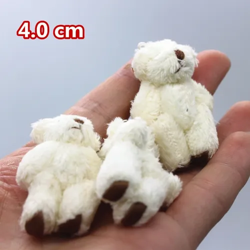 10pc 4 5 cm Mini Joint Teddybär Plüsch ausgestopfte Hochzeits box Spielzeug puppe Kleidungs stück &