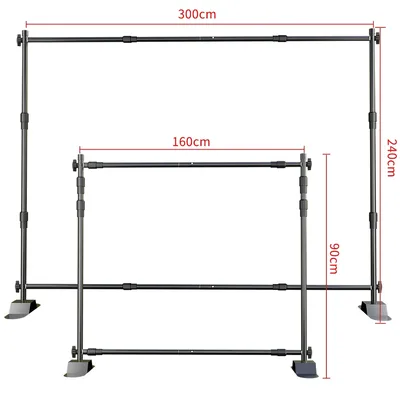 Neue ModelleDouble-Crossbar Hintergrund Hintergrund Stand Rahmen Unterstützung System Für Fotografie Foto Studio Video Musselin Green Screen