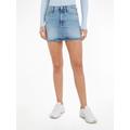 Jeansrock TOMMY JEANS "IZZIE MR MN SKIRT AH6114" Gr. 29, blau (denim_light) Damen Röcke Miniröcke