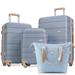 Suitcase 3pcs Hardshell Luggage Set Carry On Travel Bag Luggage, Blue