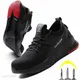 Herren Arbeits sicherheits stiefel Herren Schuhe Turnschuhe atmungsaktiv Anti-Smashing leichte