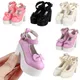 1/3 7 8 cm Prinzessin Puppe High Heel Schuhe PU Leder Bowknot Schuhe geeignet für 60cm Puppe tragen