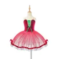 Ballett kleid rot romantische Ballett Tutu Kinder Leistung Tanz kostüme Prinzessin Kleid Mädchen