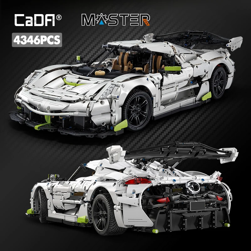Cada 4346PCS 1:8 Supercar Stadt Racing Auto Hypercar Bausteine Sportwagen Racing Fahrzeug Ziegel Spielzeug Kinder Kinder Geschenke Image