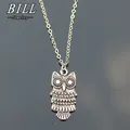 Neue Retro Eule Halsketten Bijoux Collares Für Frauen Tier Anhänger Halskette Antike Silber Farbe