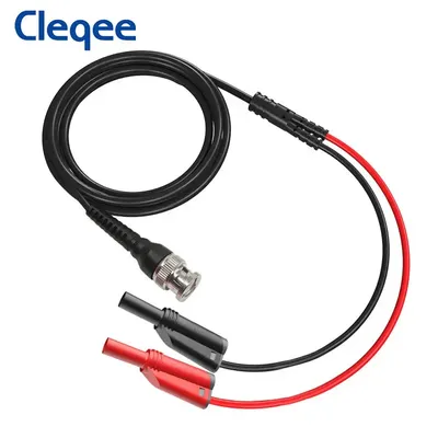 Cleqee p1010 bnc bis dual 4mm stapelbarer Bananen stecker Test kabel sichere Sonde Oszilloskop kabel