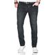 Slim-fit-Jeans ALESSANDRO SALVARINI "ASCatania" Gr. W32 L34, Länge 34, schwarz (as, 165, used) Herren Jeans Slim Fit