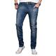 Slim-fit-Jeans ALESSANDRO SALVARINI "ASLuca" Gr. W31 L32, Länge 32, blau (as045) Herren Jeans Slim Fit