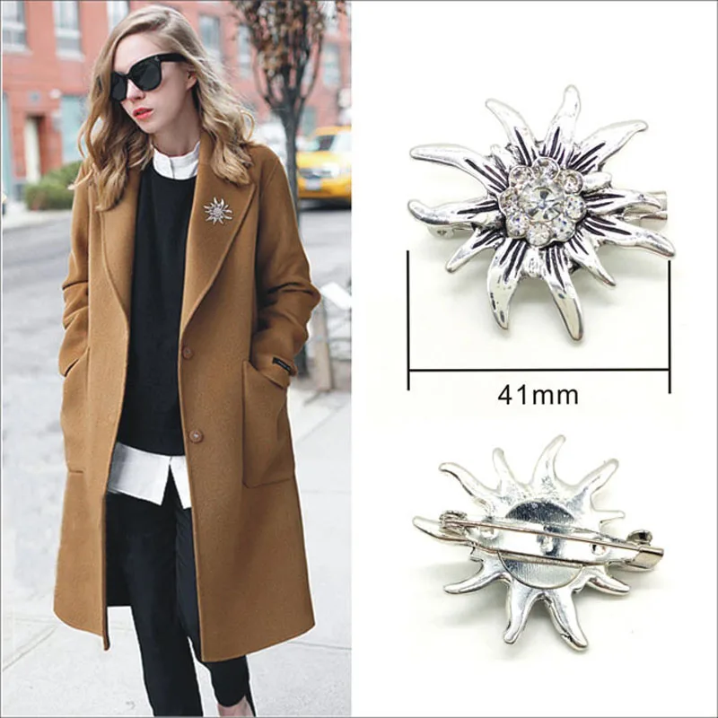 Vintage weiße Edelweiß Bergtruppen Brosche WWII Deutsche Armee Elite Kokarde Pin Vintage Abzeichen für Hut Kostüm Schmuck Geschenke