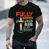 Vollständig geimpft durch das Blut von Jesus Glauben lustige christliche T-Shirt schwarz T-Shirt Top