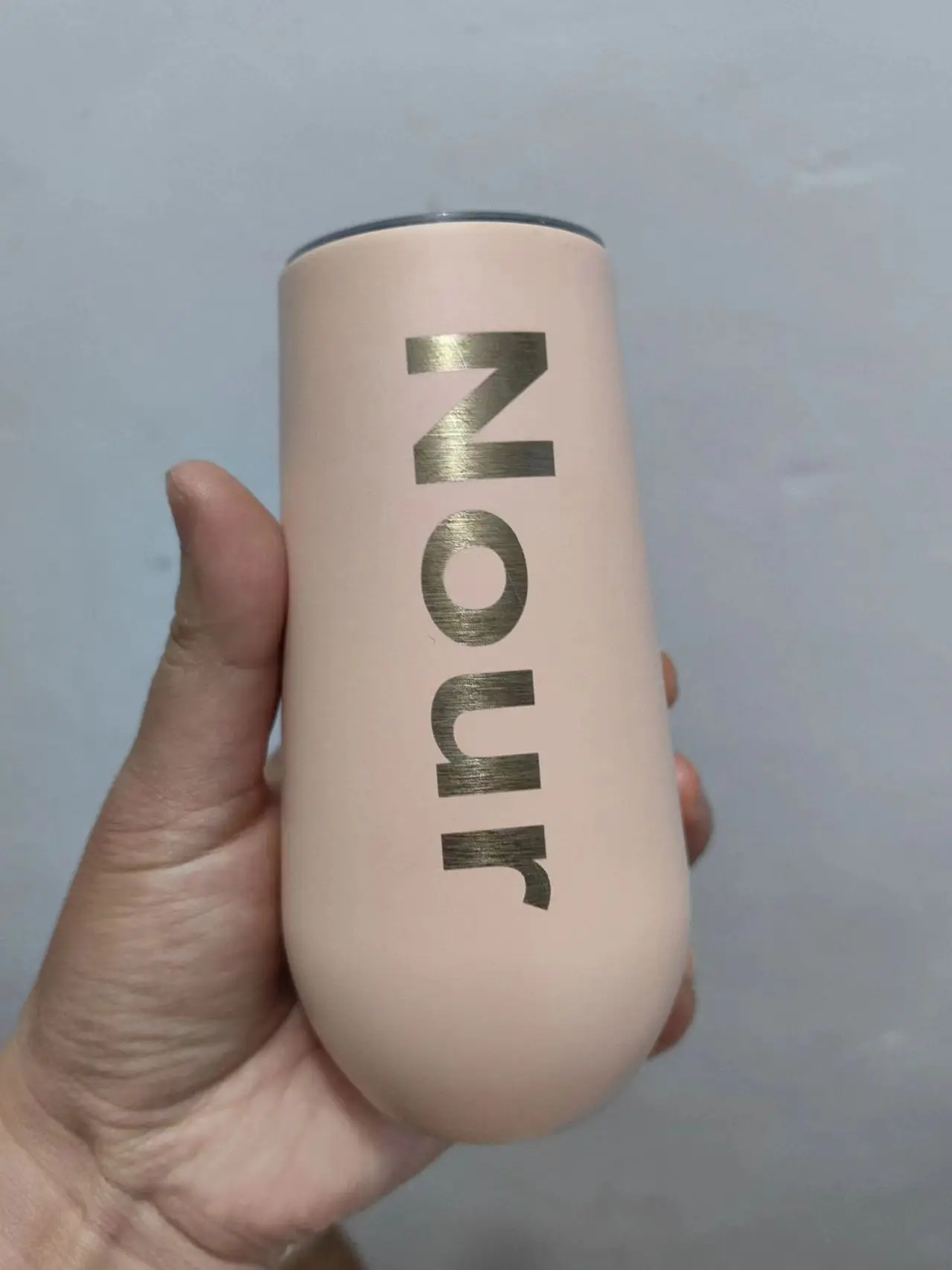 6 unzen Wein Becher mit Deckel Edelstahl Becher Isolierte Thermos Champagner Flöte Brautjungfer Geschenke Image