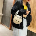 Damenmode Basketball Umhängetasche Umhängetasche Handtasche personal isierte Pu Basketball Kette