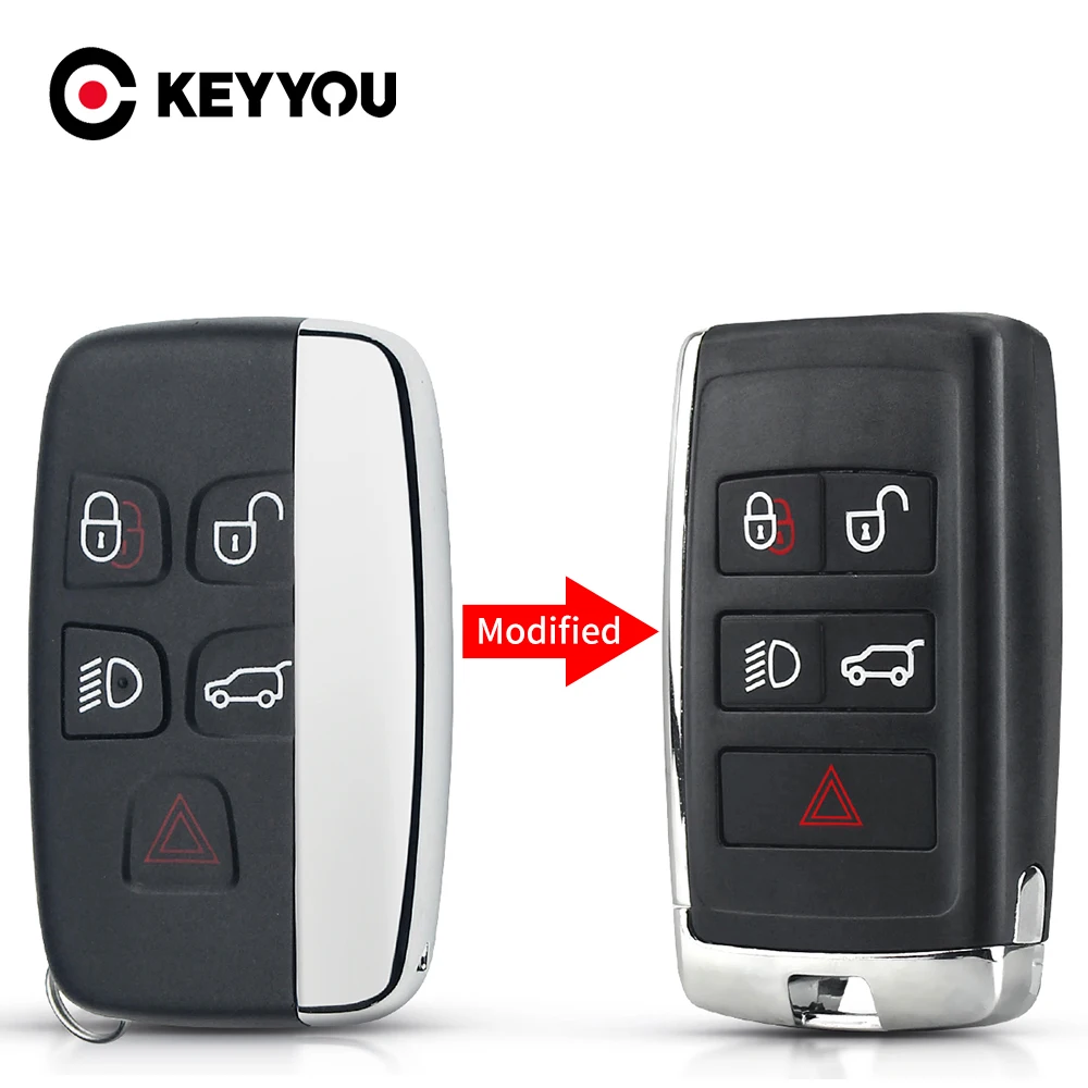 KEYYOU Geändert Version Fernbedienung Auto Schlüssel Für Land Rover Range Rover Sport Discovery 4 Evoque 2010-15 LR4 für Jaguar XF XE XJ Image